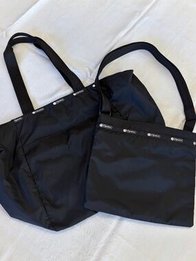 LeSportsac Set: Easy Carry Tote Shoulder Bag & Crossbody Bag/2 Matching Bags